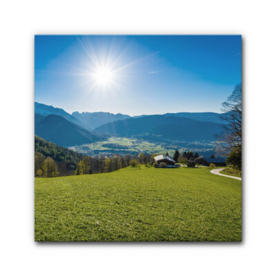 Akustikbild Bayerischer Wald (80x80x6,5 cm CanvasStyle)