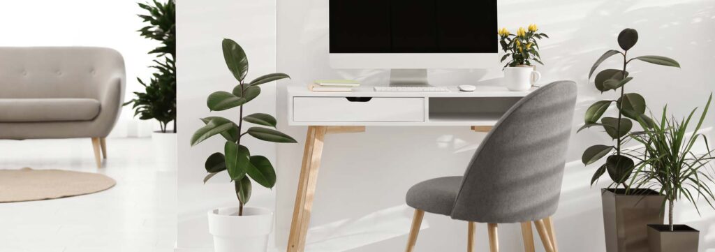 Homeoffice einrichten mit Akustikbildern