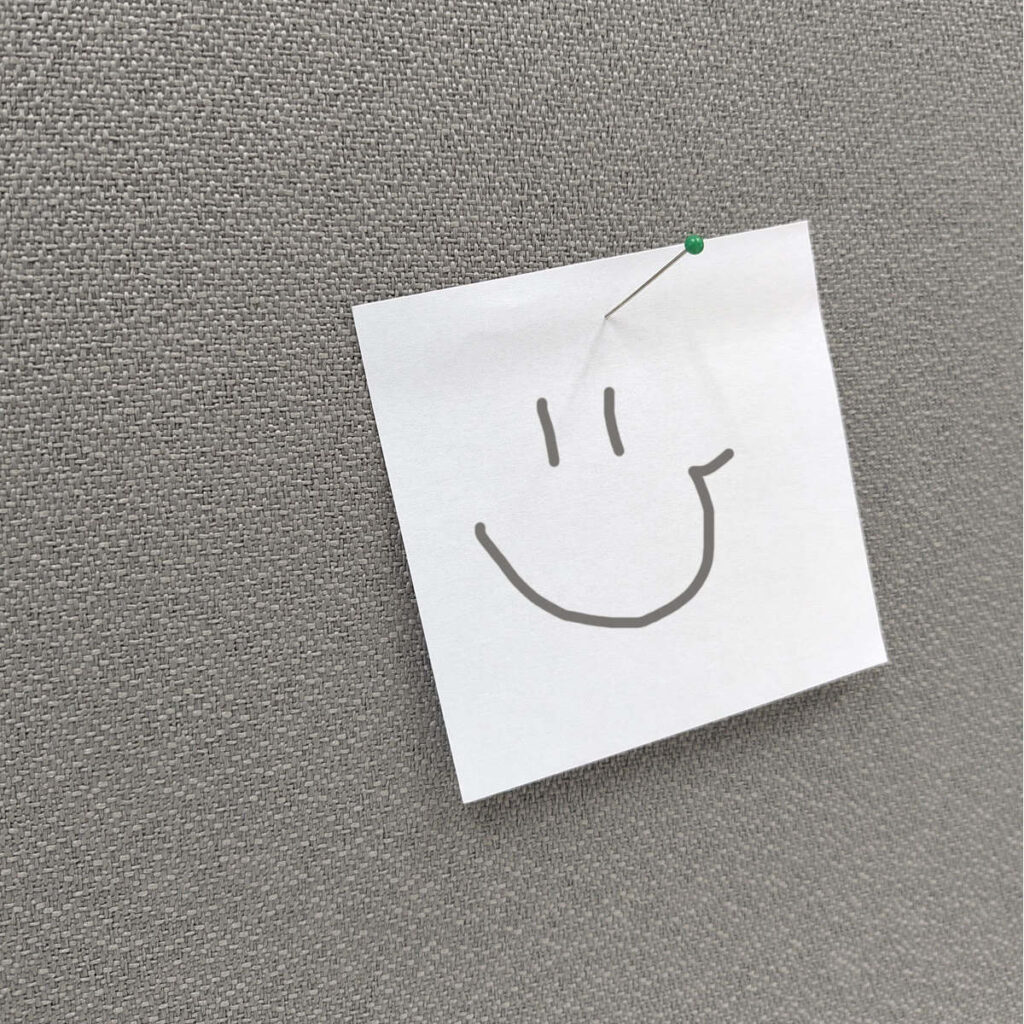 Akustik-Pinnwand als Schallabsorber “BulletinLine”