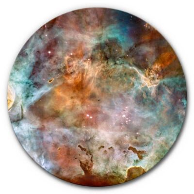 Rundes Akustikbild Weltraumnebel 2