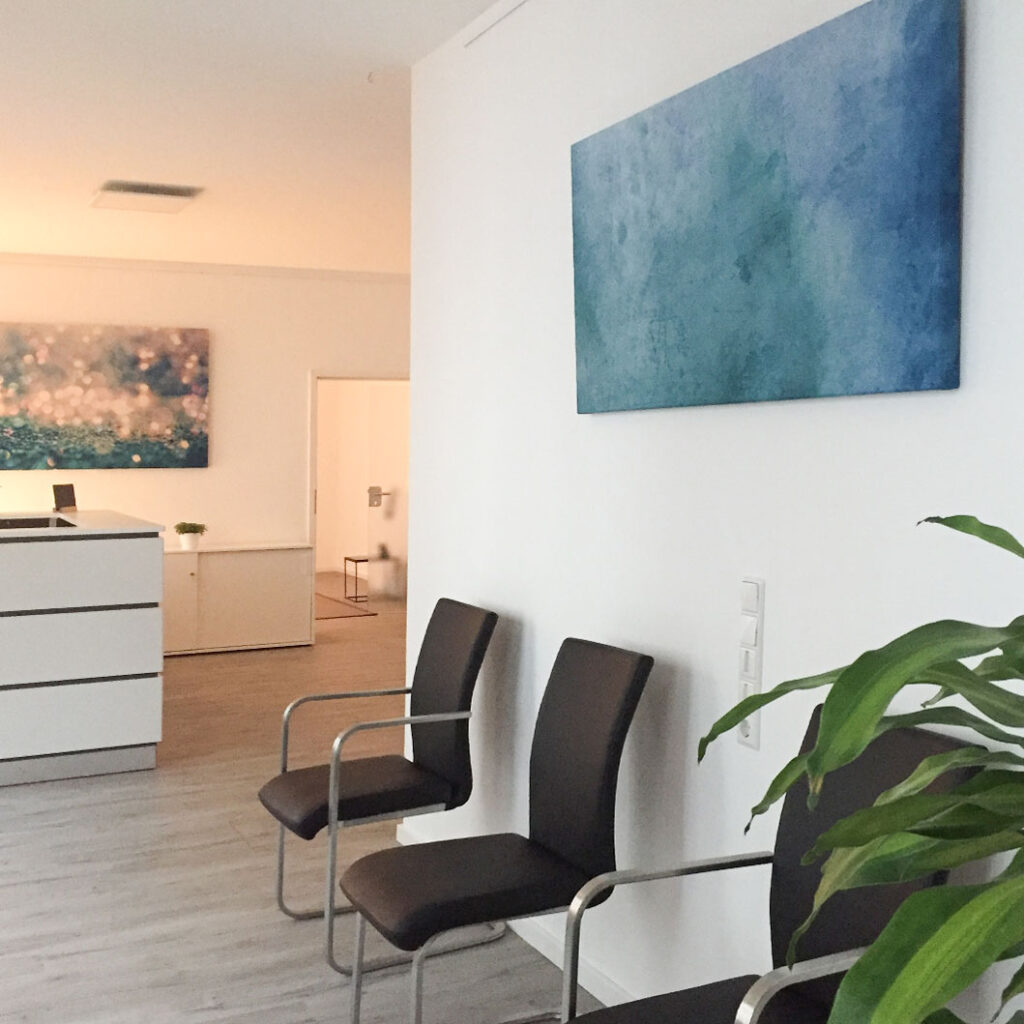 Akustikbilder in Praxen, z.B. im Wartebereich