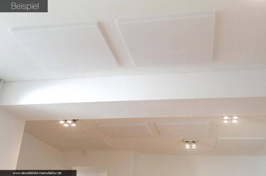 Basotect schallschutz platten raumakustik verbessern akustikdaemmung beispiel kueche decke
