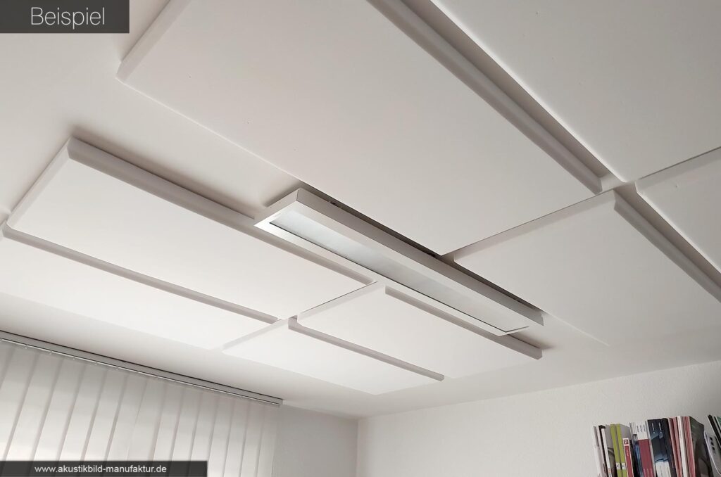 Schallschutzplatten decke buero raumakustik verbessern nachhall reduzieren basotect decor