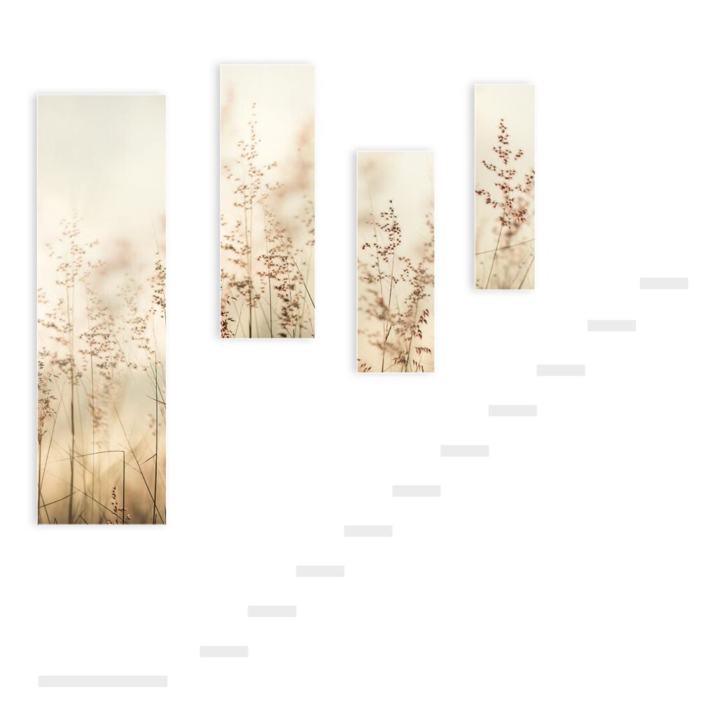 Akustikbild Set Wiesentraum für Treppenaufgang