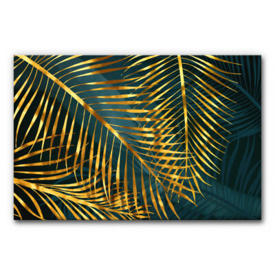 Akustikbild Golden Palm Leafs