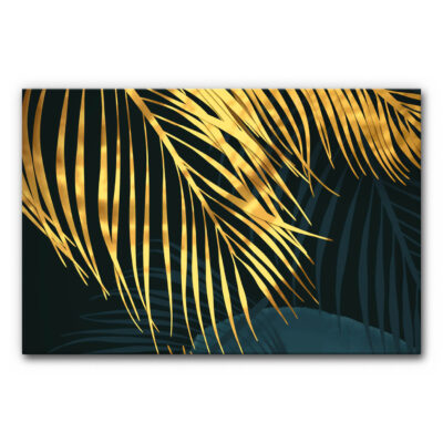 Akustikbild Golden Palm Leafs 3