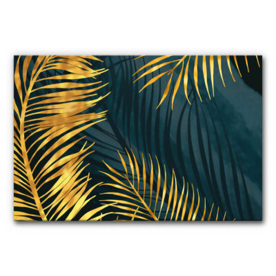 Akustikbild Golden Palm Leafs 4