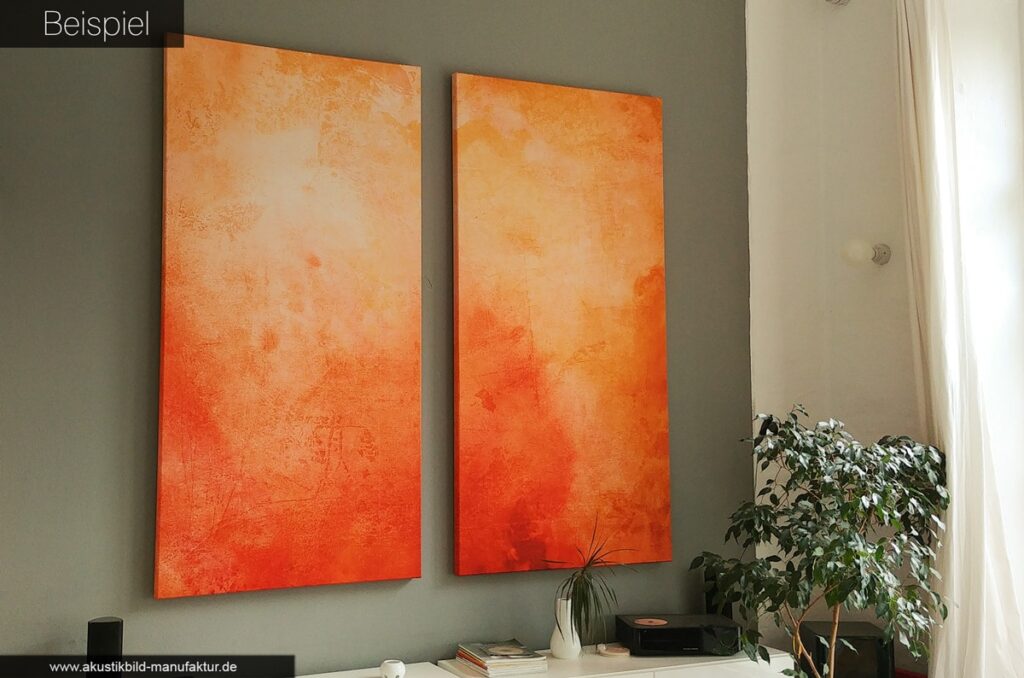 Akustikbild Mars farbliche Sonderanfertigung