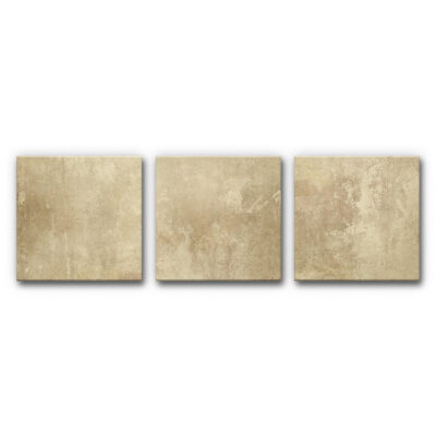 3er Set Akustikbild Abstrakt Gold