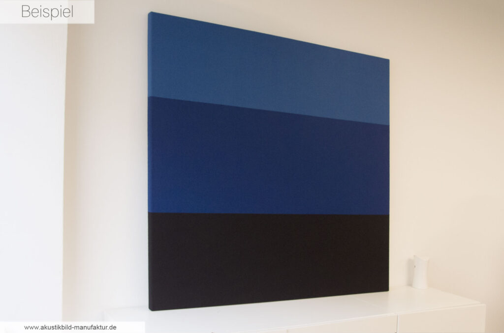 3-teiliges Akustikbild mit Filz-Oberfläche