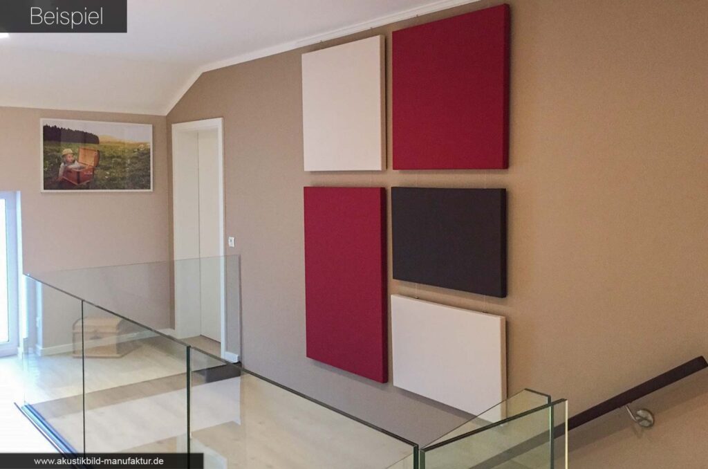 Akustik im Büro verbessern mit einfarbigen Akustikbildern