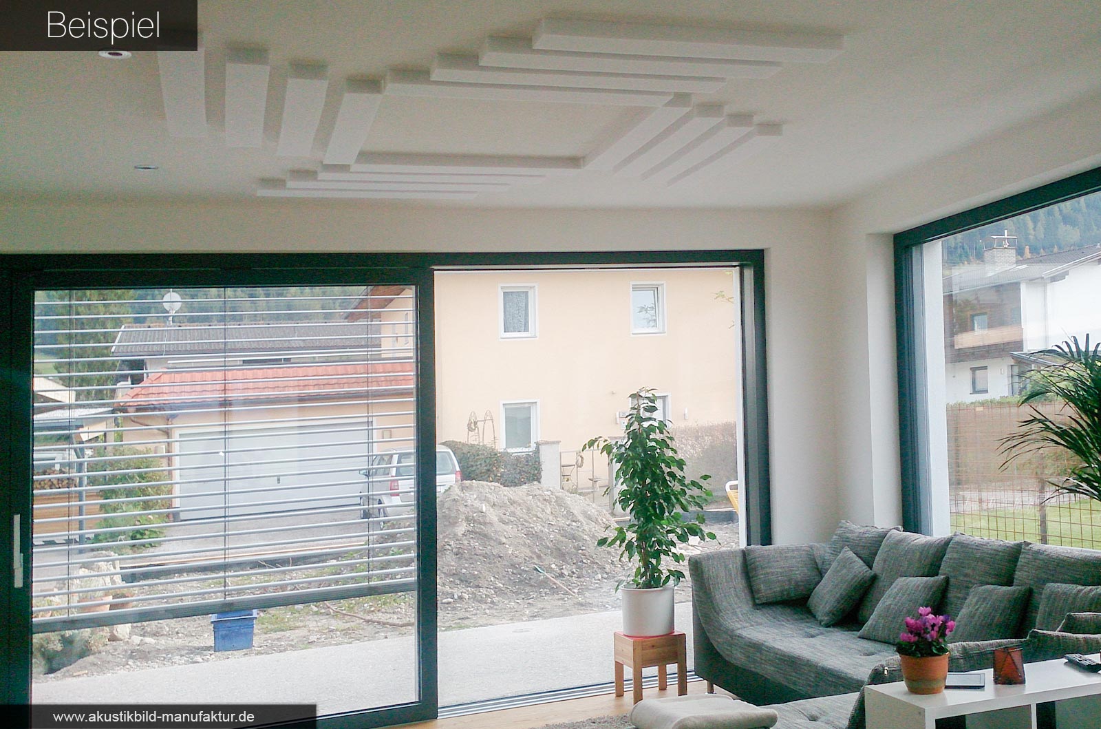 schallschutz platten individueller zuschnitt decke