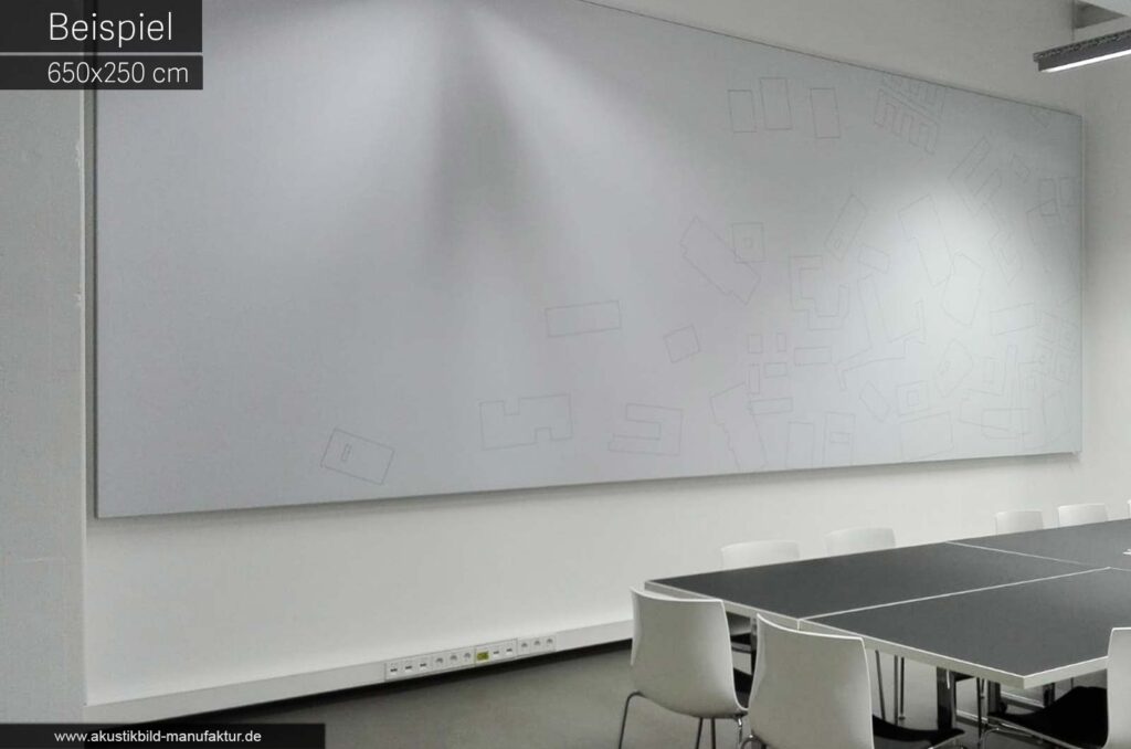Schallschutz im Besprechungsraum gelingt mit XXL Akustikbildern