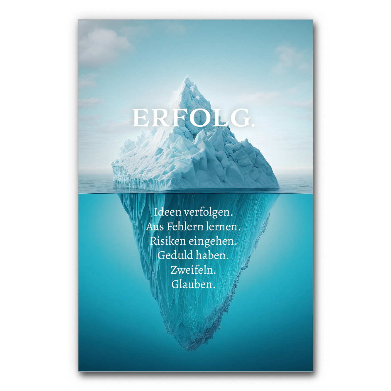 Akustikbild Eisberg des Erfolgs
