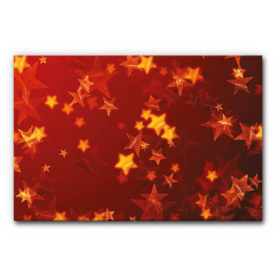 Akustikbild Weihnachtsterne rot