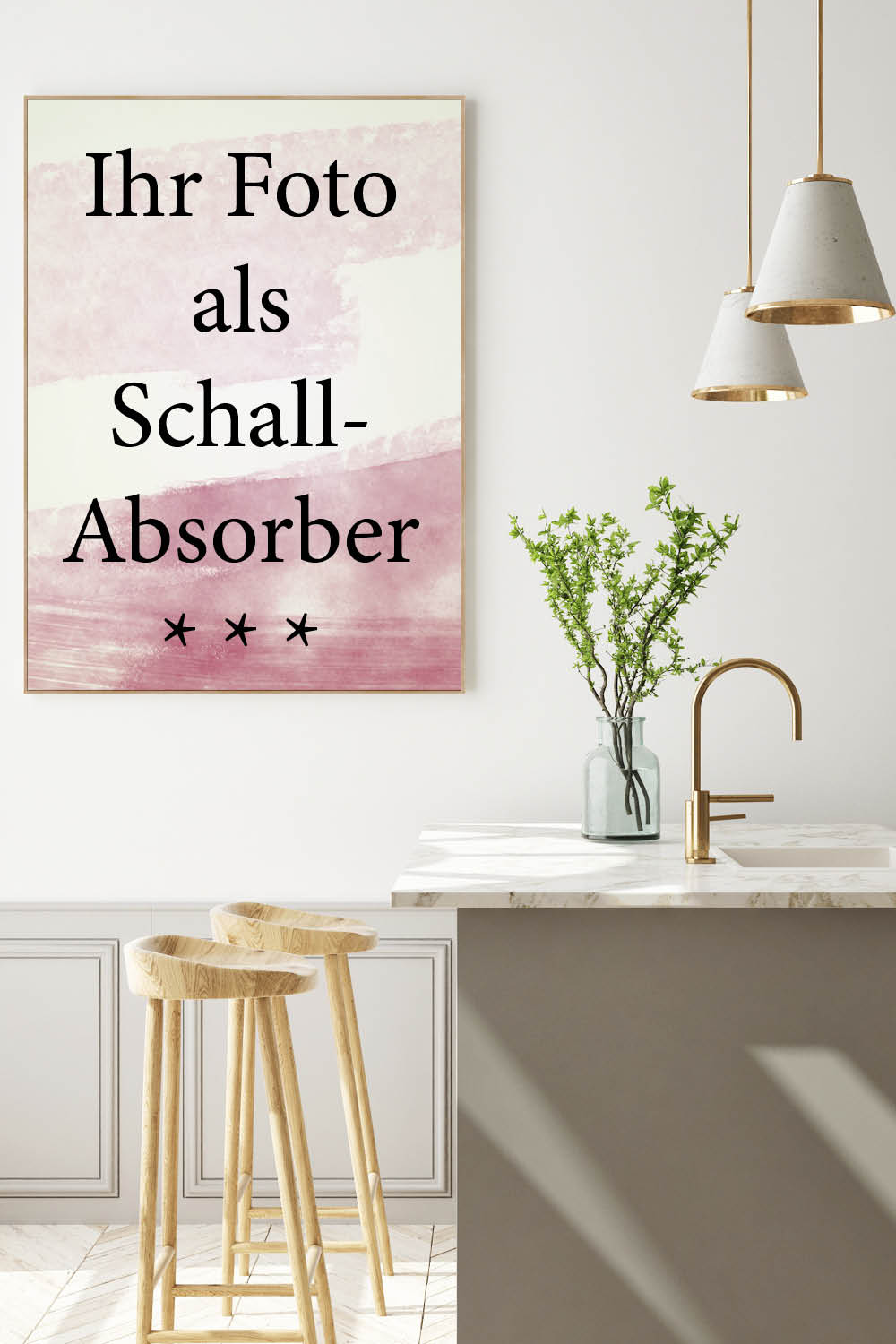 5 Empfehlungen, wo schallschluckende Bilder mit eigenem Motiv die Raumakustik verbessern.