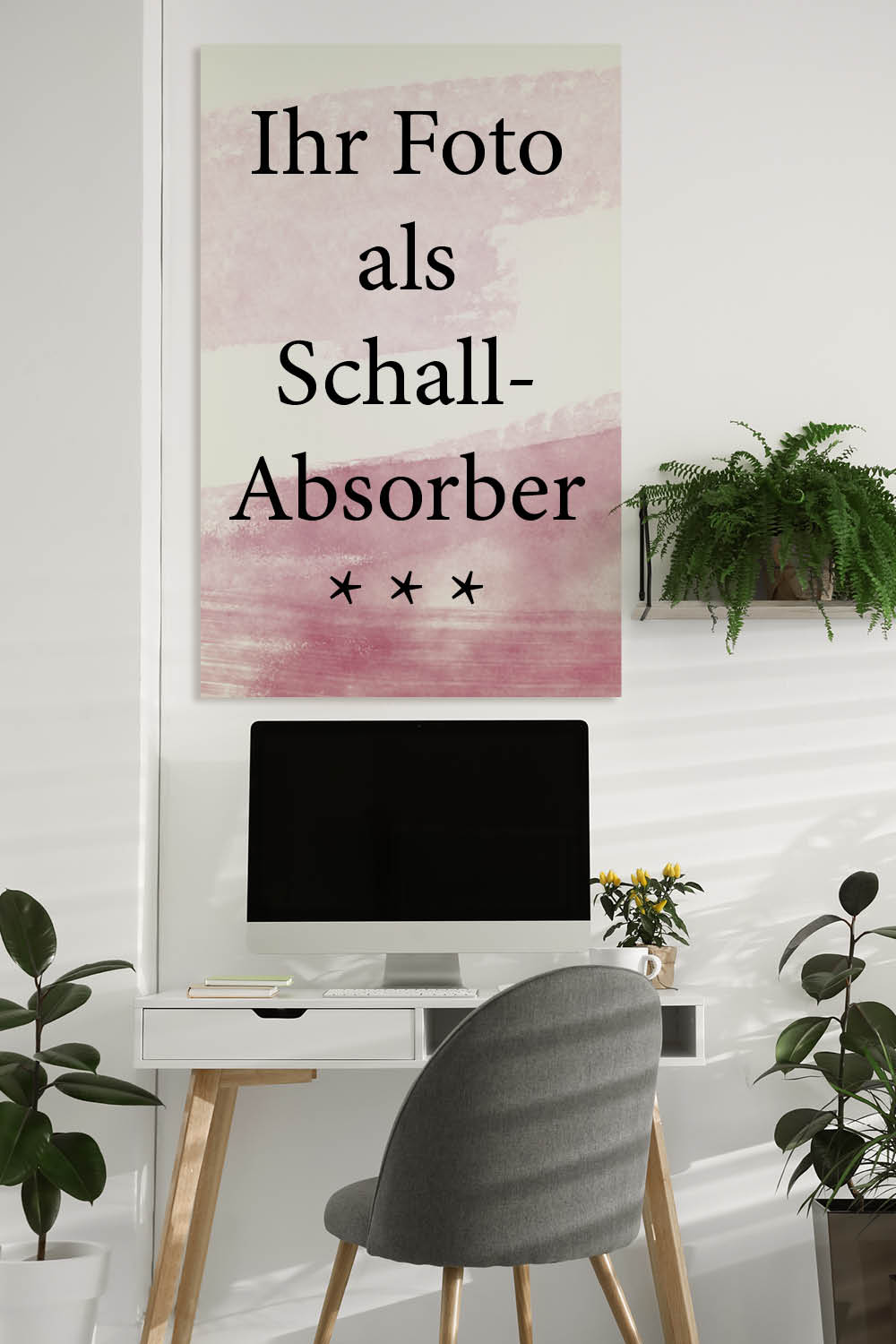 5 Empfehlungen, wo schallschluckende Bilder mit eigenem Motiv die Raumakustik verbessern.