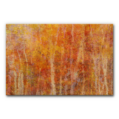Abstraktes Akustikbild in Herbstfarben