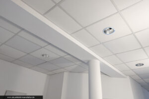 Schallschutzplatten zum Einlegen in Rasterdecken
