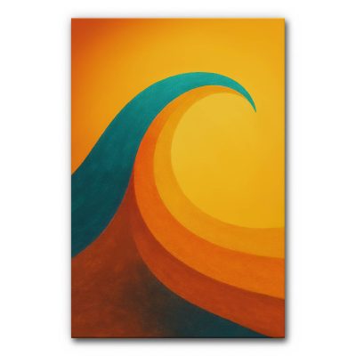 Akustikbild Überwältigend ist eine Illustration einer abstrahierten Welle.