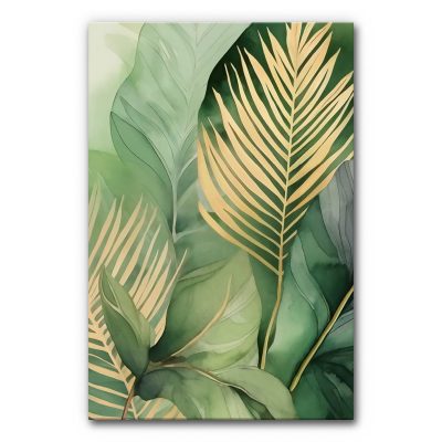 Akustikbild Tropical 4 ist eine Illustration von tropischen Pflanzen umgesetzt mit Wasserfarbe.