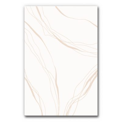 Akustikbild Linien auf Zart-Creme II - Zart