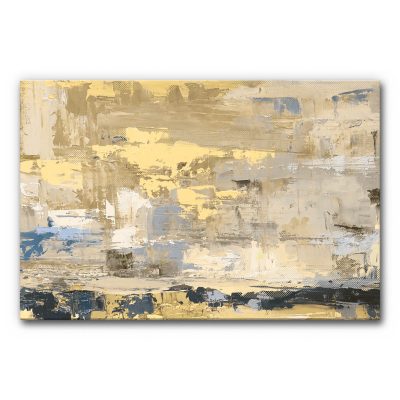 Abstraktes Akustikbild in Gelb