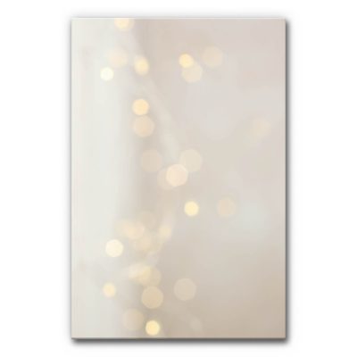 Abstraktes Akustikbild mit Lichtpunkten in Beige