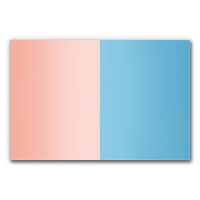 Akustikbild Im Gegensatz Harmonie zeigt eine rosafarbene und eine hellblaue Fläche, die gleich groß nebeneinanderliegen.