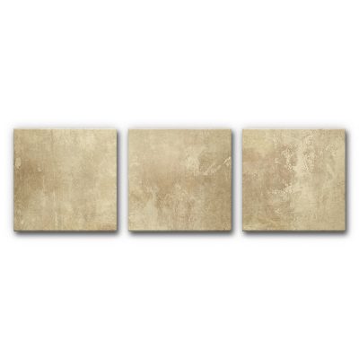 3er Set Akustikbild Abstrakt Gold