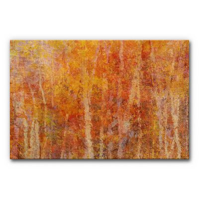 Abstraktes Akustikbild in Herbstfarben