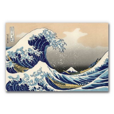 Schallabsorberbild mit japanischer Kunst