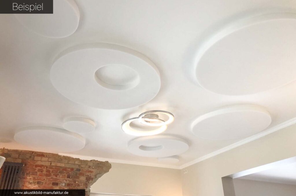 schallabsorber-akustikplatten-basotect-rund-kreise-decke-restauran-schallschutz+