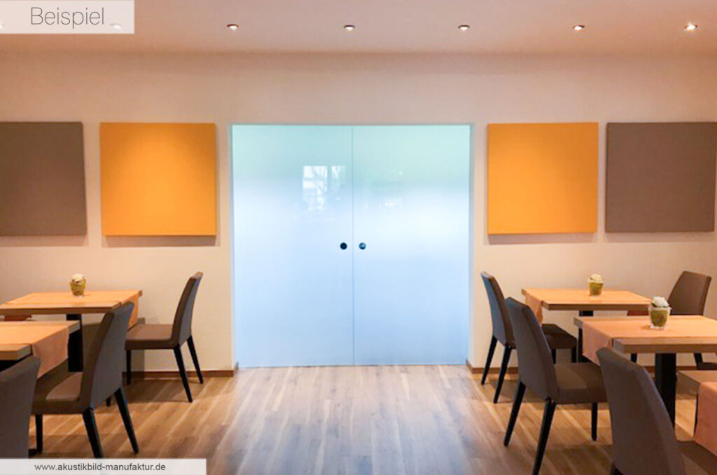 Raumakustik im Restaurant verbessern mit Akustikbildern
