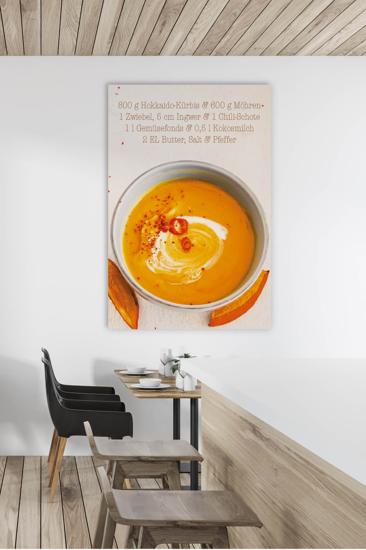 Akustikbild Lecker Kürbissuppe