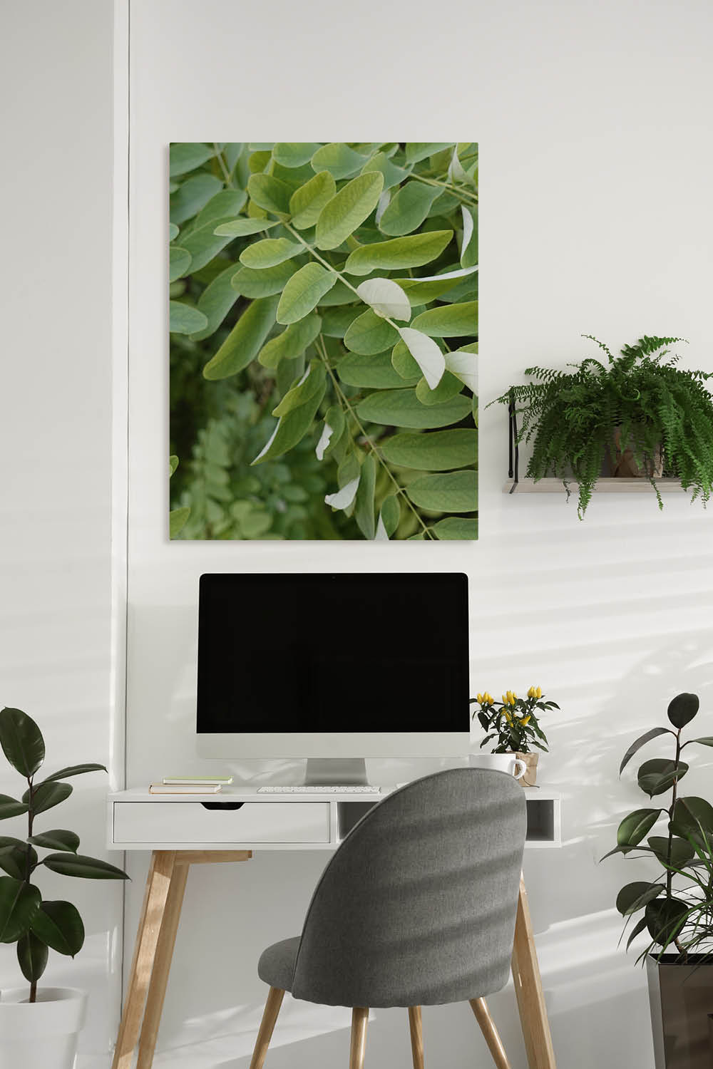 Home Office einrichten mit Akustikbildern