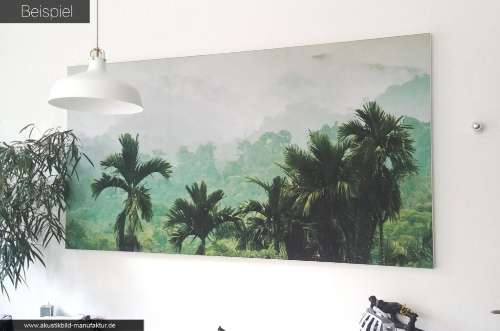Akustikbilder mit Dschungel Natur Motiven