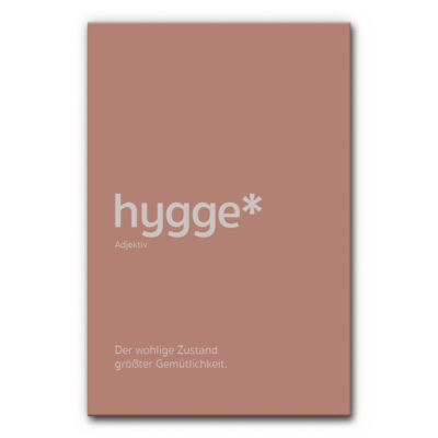 Akustikbild Spruch: Hygge